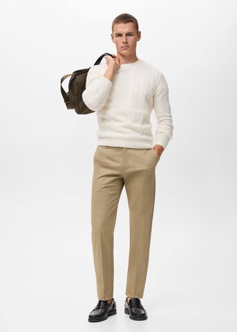 MANGO MAN Regular Hose 'Nicco' in Beige