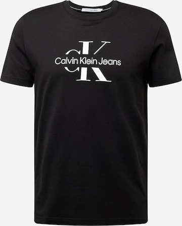 Calvin Klein Jeans Тениска в черно: отпред