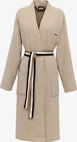 BOSS Home Bademantel lang 'BLINEA' in Beige: Vorderseite