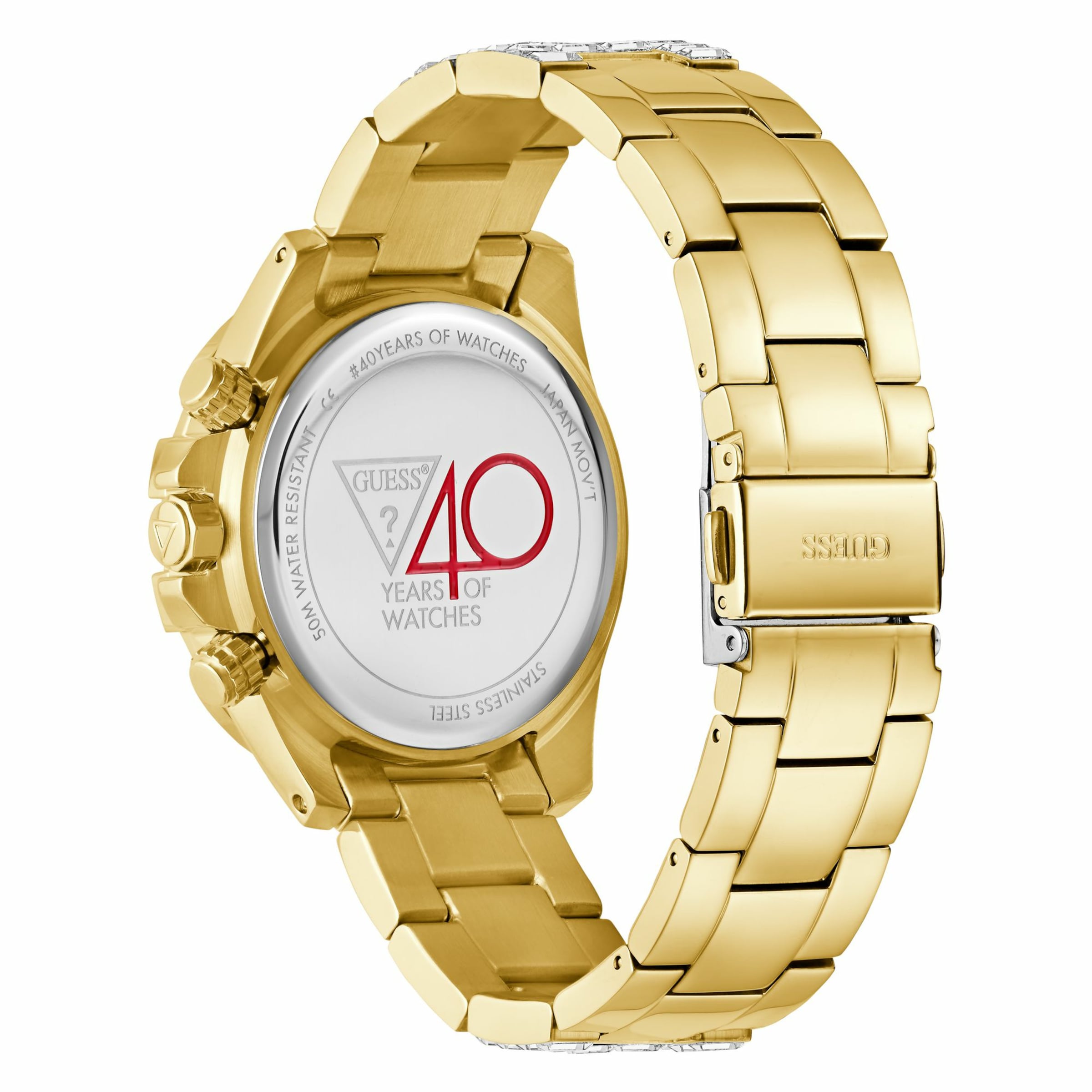 GUESS Analog watch 'Iconic' in Gold