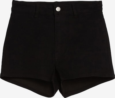 Bershka Shorts in black denim, Produktansicht