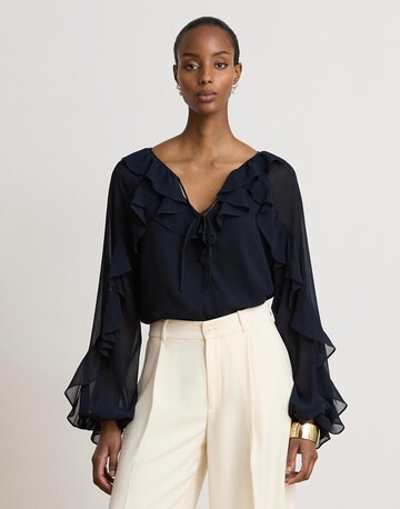 Lauren Ralph Lauren - Blusa em azul: frente