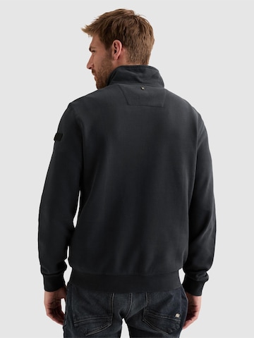 Sweat-shirt 'Sweatshirt with half-zip and garment-dye wash' PME Legend en bleu
