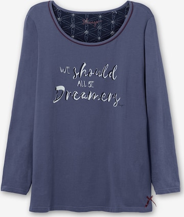 SHEEGO Pajama Shirt in Blue: front