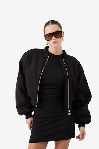 Veste mi-saison HOLLY LOLLY en noir : devant
