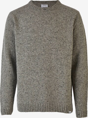 Cleptomanicx Sweater 'Spacer' in Grey: front