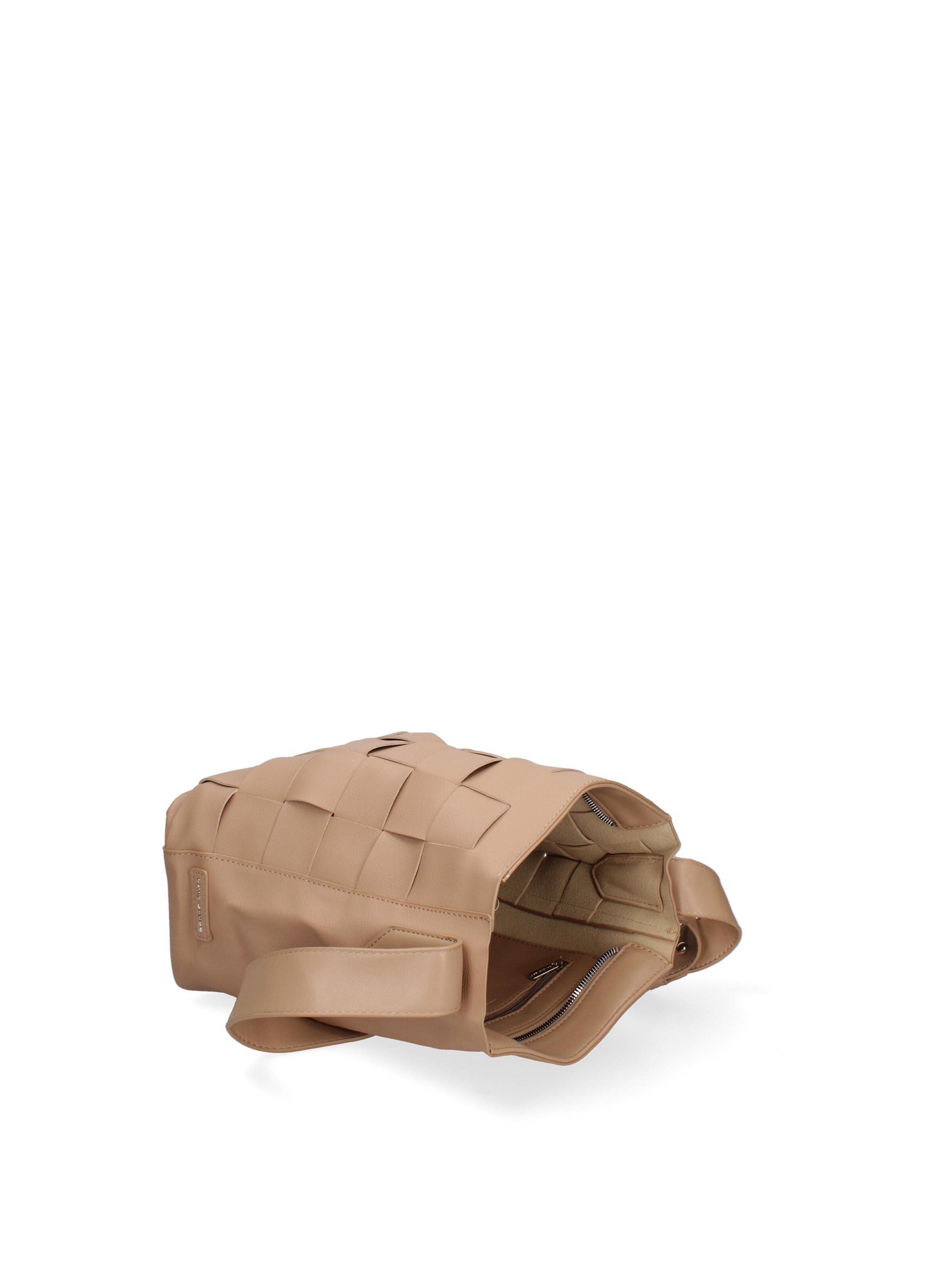 Borsa a spalla 'Borsa a Spalla Donna David Jones PVC Trapuntato Zip' di David Jones in beige