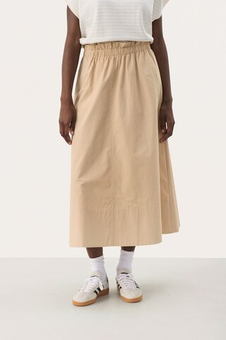 Part Two Rok in Beige: voorkant