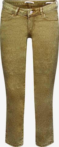 ESPRIT Slim fit Pants in Yellow: front