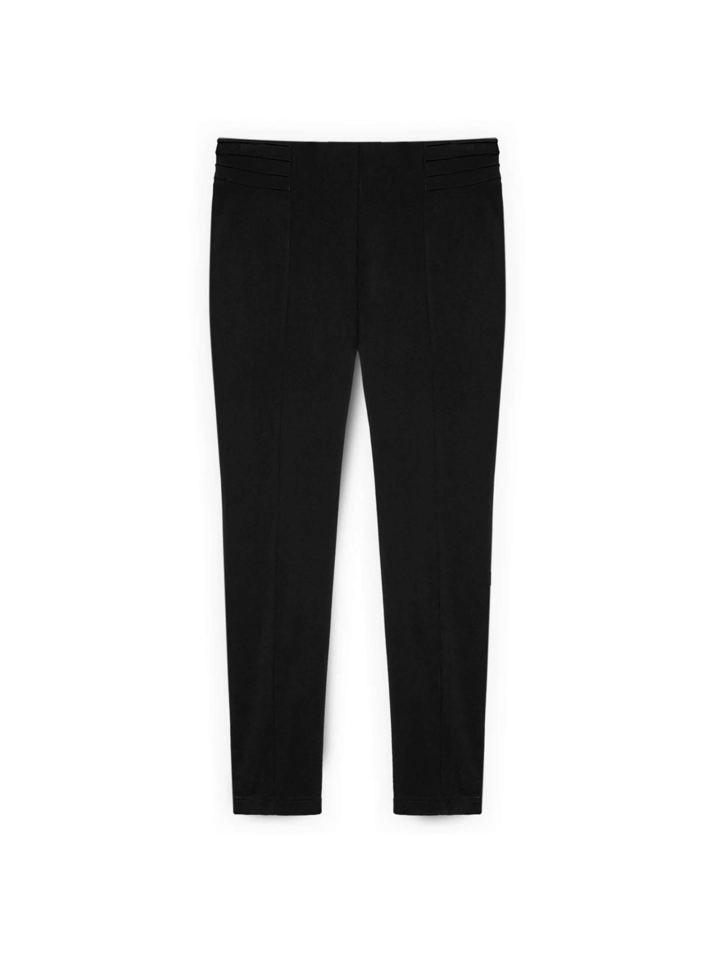 Coupe slim Pantalon Fiorella Rubino en noir : devant