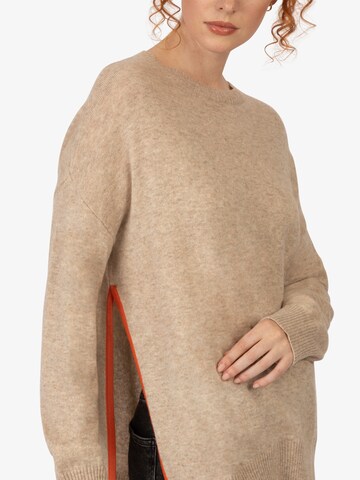 Rainbow Cashmere Sweater in Beige