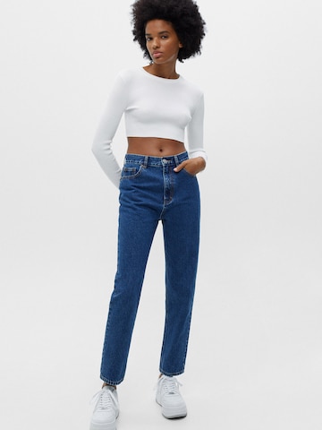 Pull&Bear Regular Jeans in Blue: front