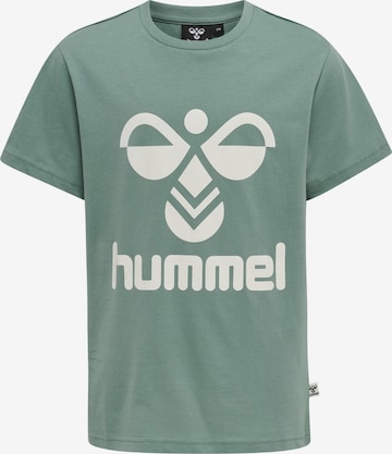 Hummel Shirt 'Tres' in Groen: voorkant