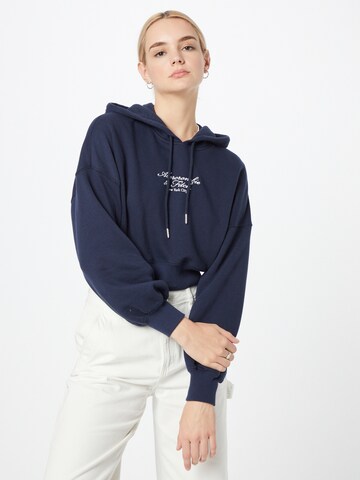 Sweat-shirt Abercrombie & Fitch en bleu : devant