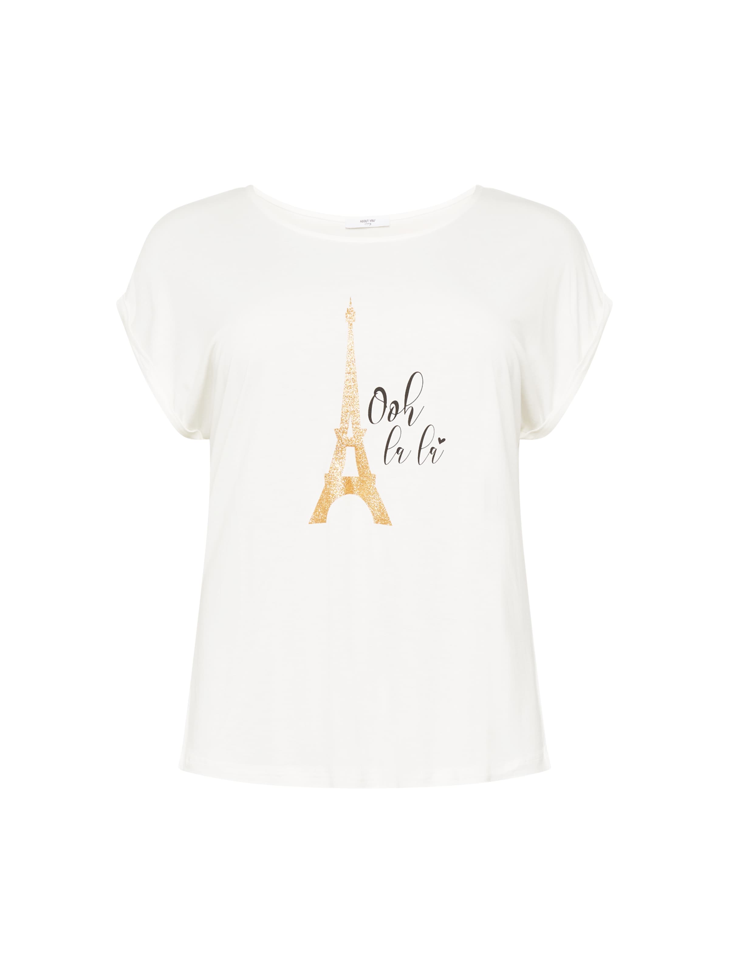 ABOUT YOU Curvy Póló 'Fleur' - fehér: elől