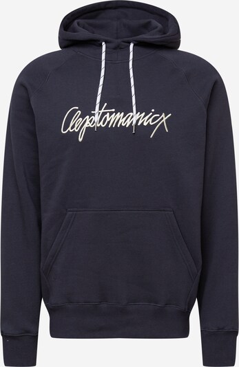 Cleptomanicx Sweatshirt 'Nono' in nachtblau / weiß, Produktansicht