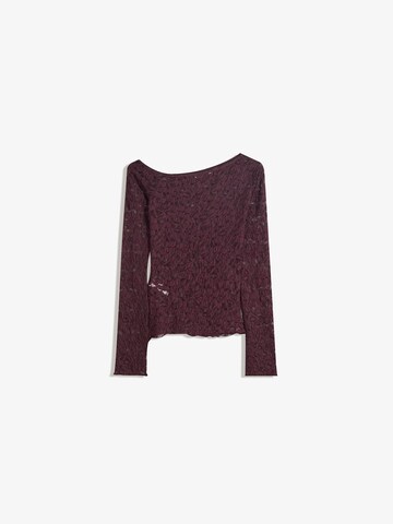 Bershka Koszulka w kolorze czerwony
