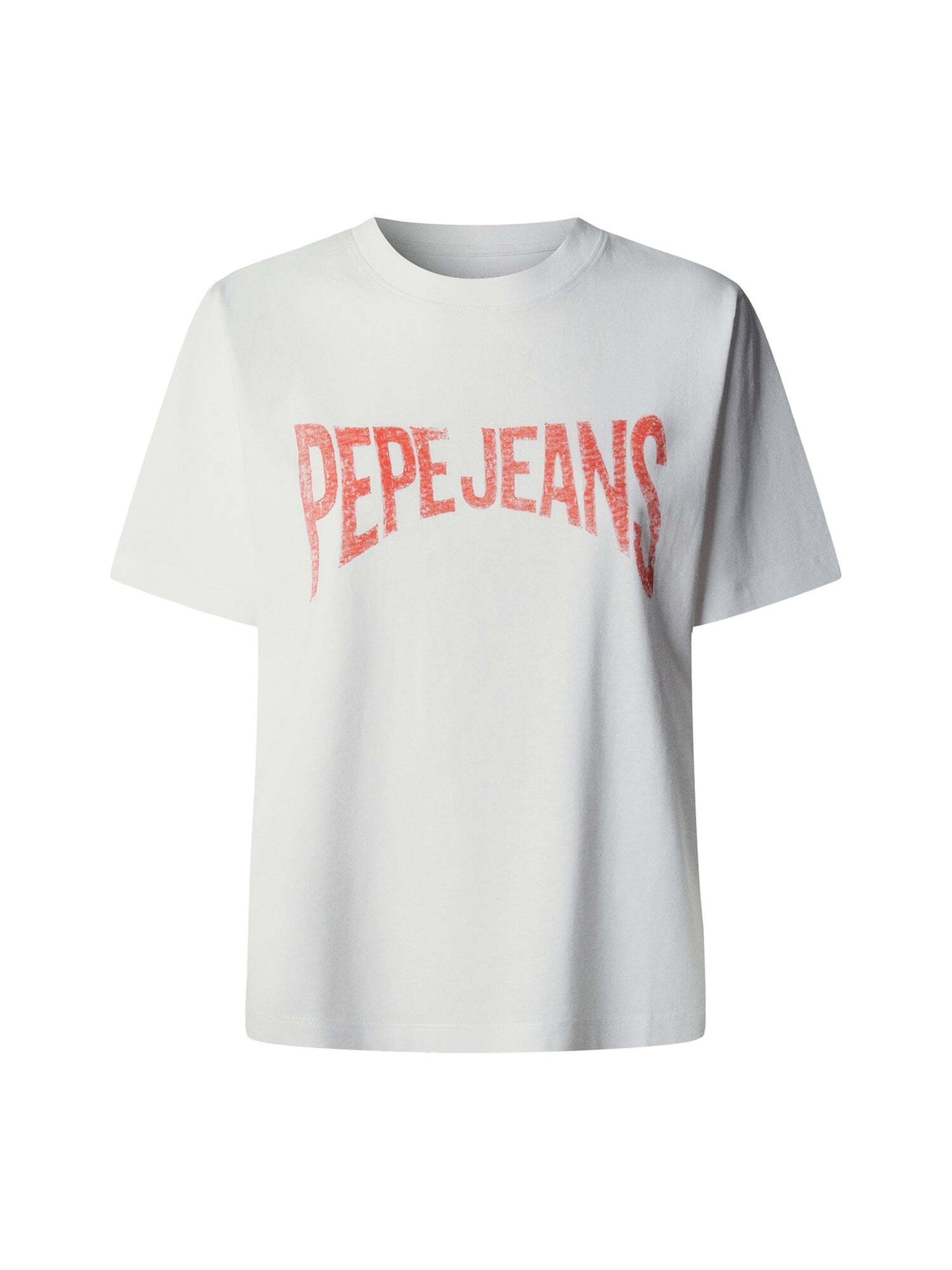 T-shirt 'Maca' Pepe Jeans en blanc : devant