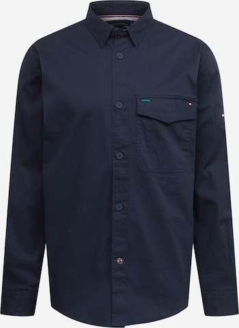 TOMMY HILFIGER Regular fit Overhemd in Blauw: voorkant