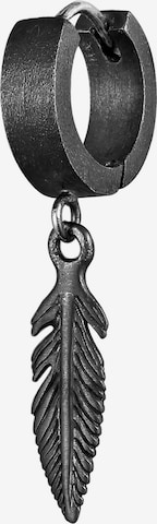 KUZZOI - Pendientes en negro: frente