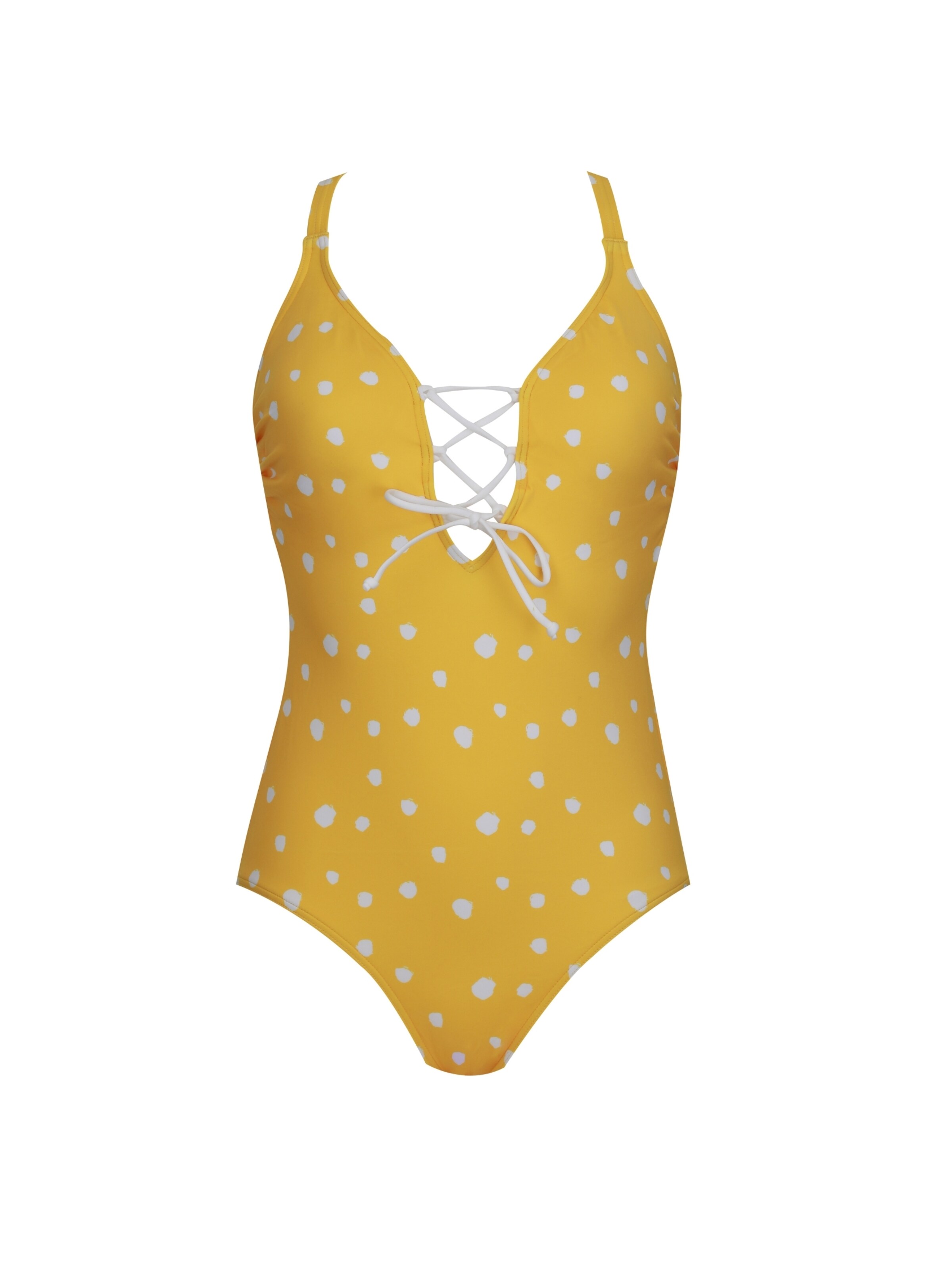 Bustier Maillot de bain VIVID en jaune : devant