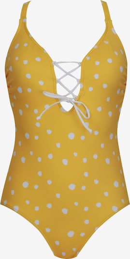 VIVID Badeanzug in gelb / weiß, Produktansicht