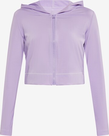 faina Athlsr Zip-Up Hoodie in Purple: front