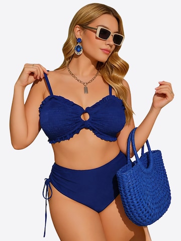 Magicshe Bralette Bikini in Blue