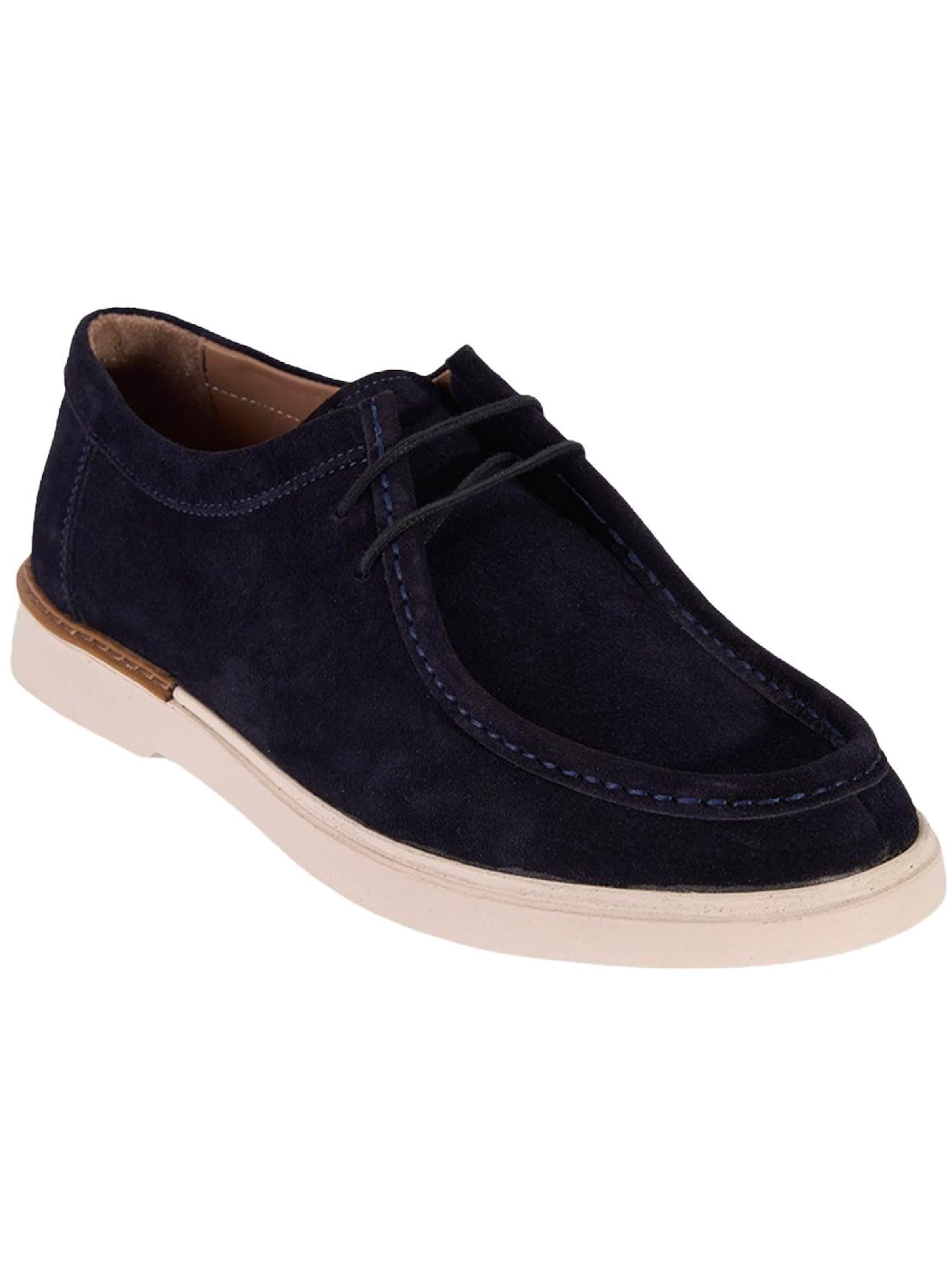 Desa Lace-Up Shoes 'DESA Herren-Schnürschuhe aus Wildleder' in Blue