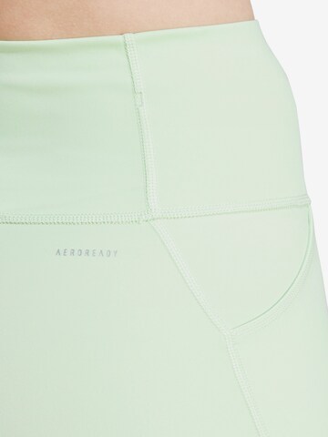 ADIDAS PERFORMANCE Skinny Sportbyxa 'Essentials' i grön