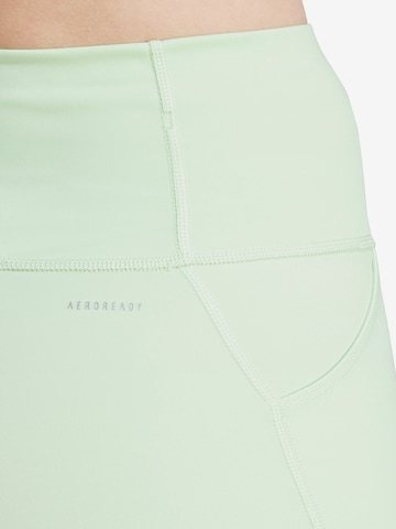 ADIDAS PERFORMANCE Skinny Sporthose  'Essentials' in Grün