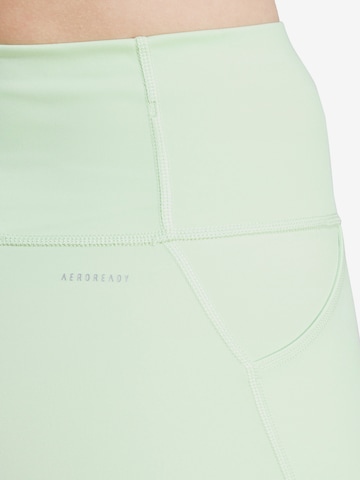 ADIDAS PERFORMANCE Skinny Workout Pants 'Essentials' in Green