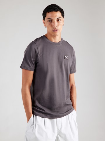 PUMA Paita 'Essentials Elevated' värissä harmaa: etupuoli