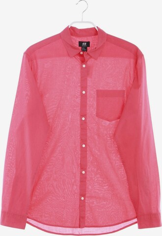 H&M Button Up Shirt in M in Red: front