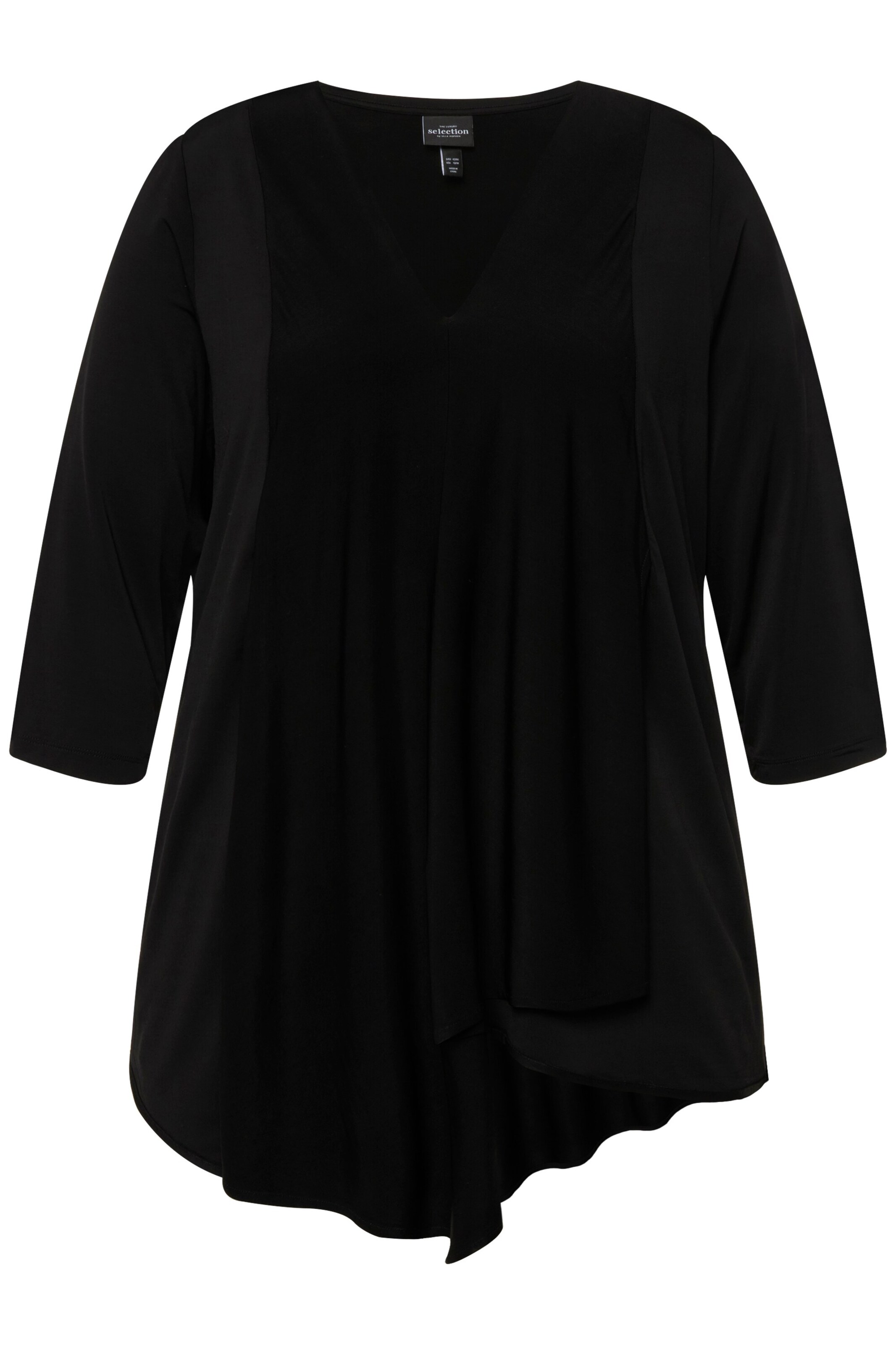 Ulla Popken Shirt in Schwarz: Vorderseite