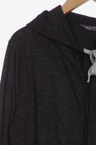 ONLY Sweatshirt & Zip-Up Hoodie in XL in Grey