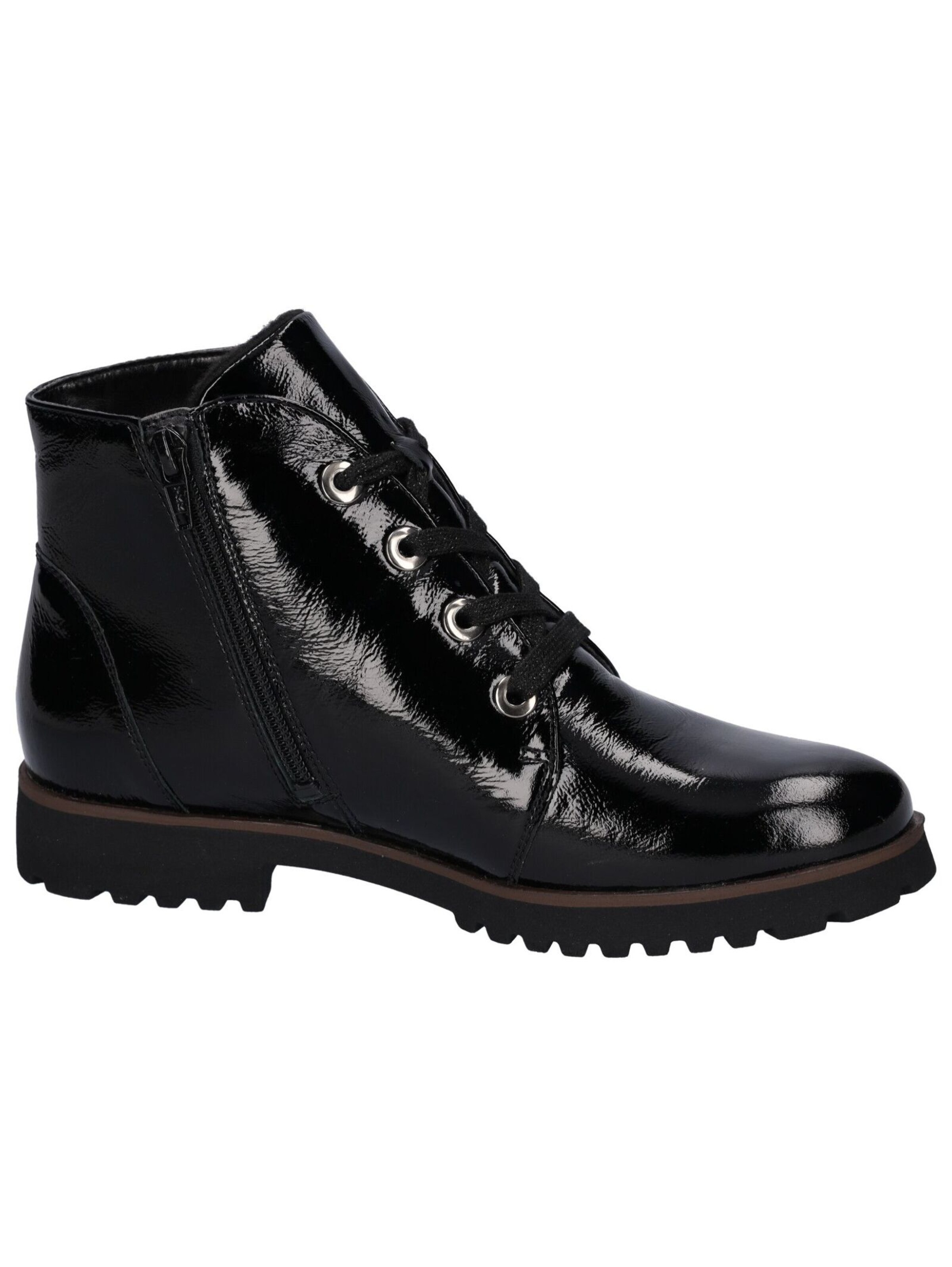 WALDLÄUFER Veterlaarsjes 'Elisa' in Zwart