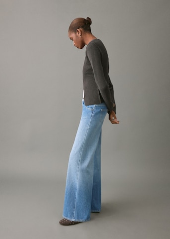 MANGO TEEN Wide Leg Jeans 'Kelly' in Blau