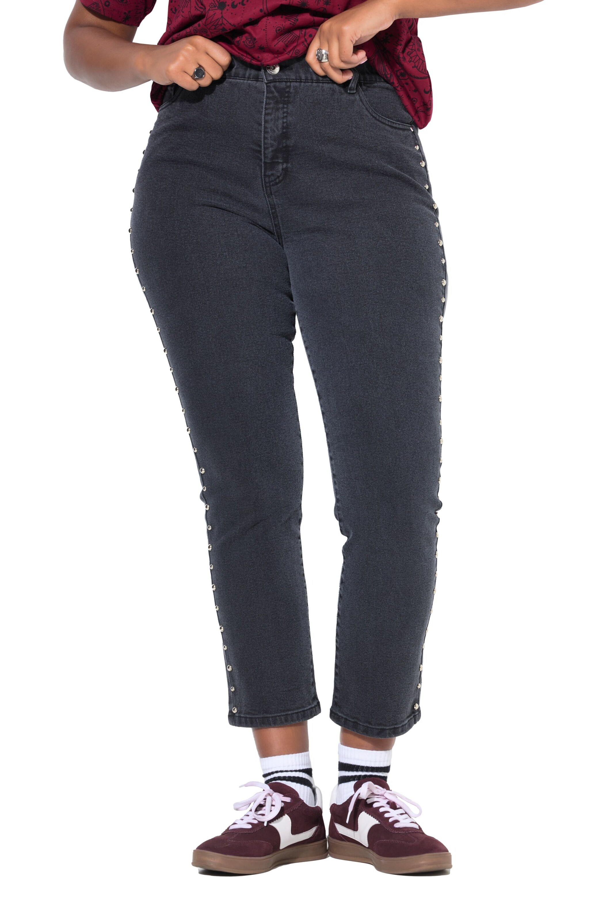 Studio Untold Slim fit Jeans in Black: front