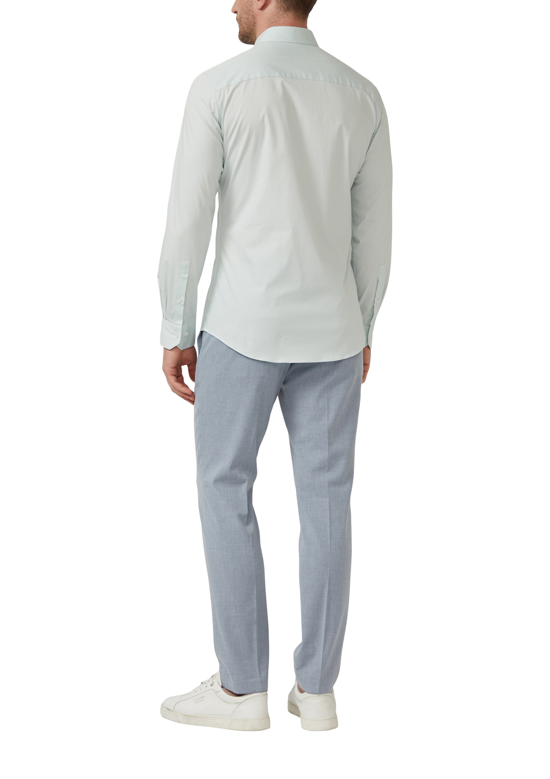 s.Oliver Regular fit Button Up Shirt in Blue