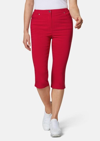 Goldner Skinny Trousers 'Carla' in Red: front