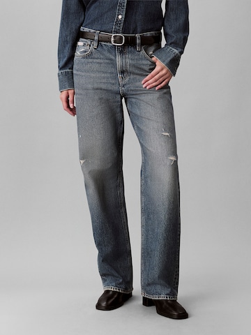 Calvin Klein Jeans Loosefit Jeans '90s' in Blauw: voorkant