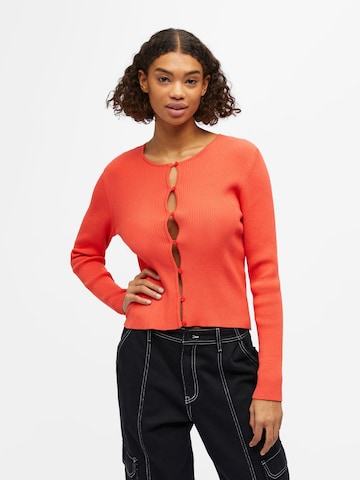 Cardigan 'Lasia' OBJECT en orange : devant