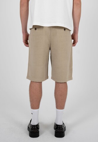 Prohibited Loose fit Pleat-front trousers 'Podium' in Beige