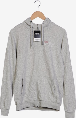 FILA Sweatshirt & Zip-Up Hoodie in M in Grey: front