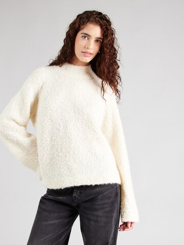 Pull-over 'Dunya' MSCH COPENHAGEN en beige : devant