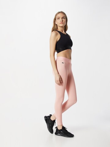 Lacoste Sport Skinny Workout Pants in Pink