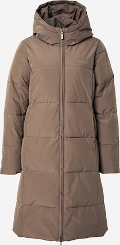 Manteau d’hiver mazine en marron : devant