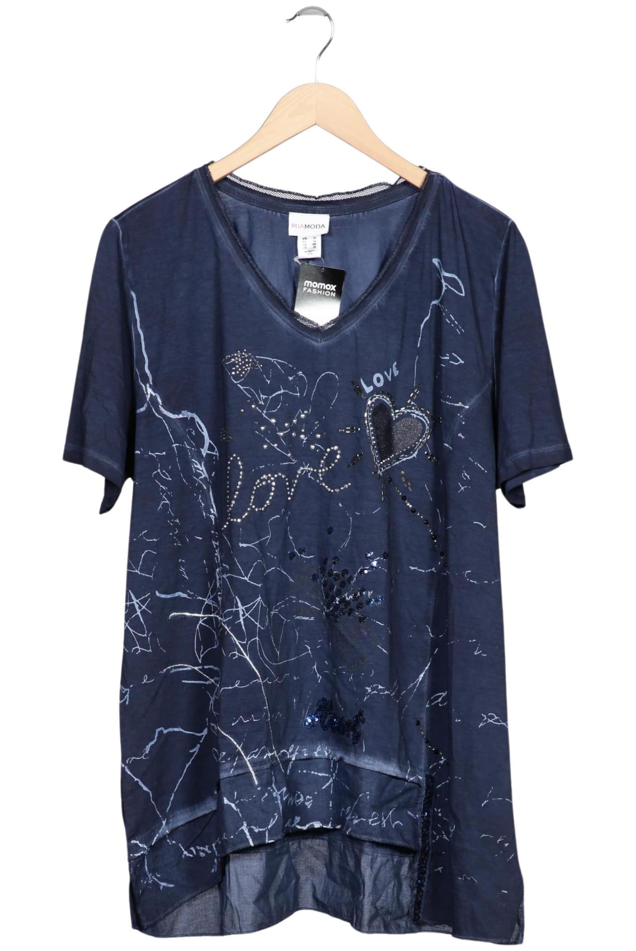 MIAMODA T-Shirt 6XL in Blau: Vorderseite