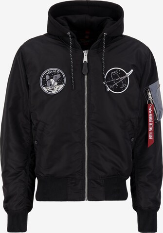 ALPHA INDUSTRIES Демисезонная куртка в Черный: спереди